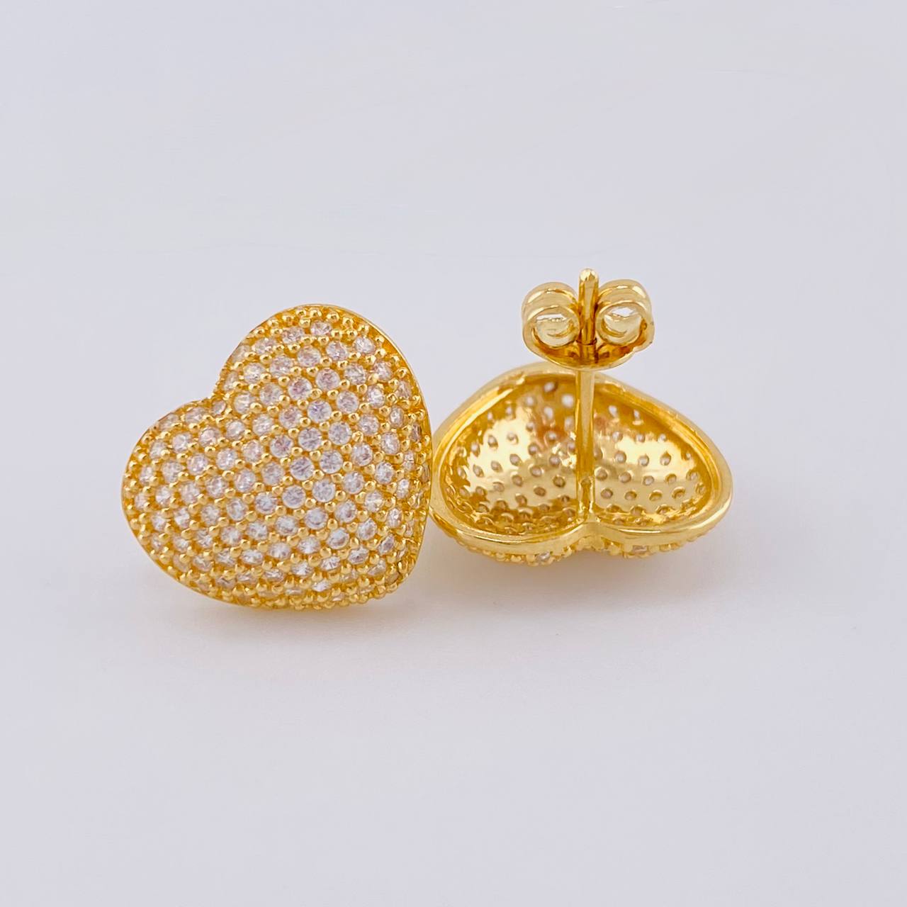 Topos Corazón Tupido 3.4 g / 12.62 mm Oro Amarillo 18K