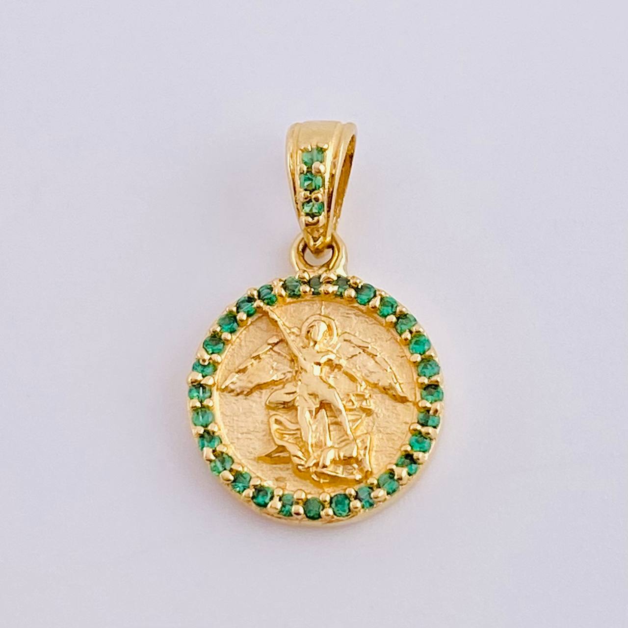 Dije Medalla San Miguel 1.6 g / 1.8 cm Oro Amarillo 18K