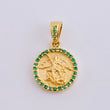 Dije Medalla San Miguel 1.6 g / 1.8 cm Oro Amarillo 18K