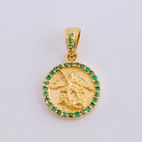 Dije Medalla San Miguel 1.6 g / 1.8 cm Oro Amarillo 18K