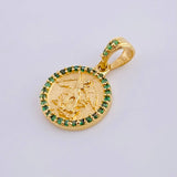 Dije Medalla San Miguel 1.6 g / 1.8 cm Oro Amarillo 18K