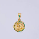 Dije Medalla San Miguel 1.6 g / 1.8 cm Oro Amarillo 18K