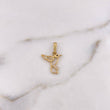 Dije Colibri 0.9gr / 2cm / Silueta Circones Blancos Negros Oro Amarillo 18K $