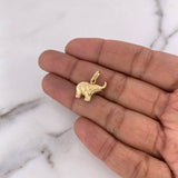 Dije Elefante 1.3gr / 1.8cm / Troquelado Oro Amarillo 18K #
