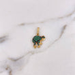Dije Rana 1.8gr / 2.2cm / Circones Verdes Oro Amarillo 18K &