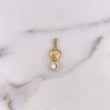 Dije Ostra 0.8gr / 2.1cm / Circon Blanco Oro Amarillo 18K $