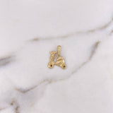 Dije Moto 1gr / 1.6cm / Circones Blancos Negros Oro Amarillo 18K $