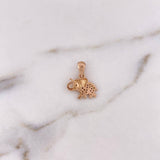 Dije Elefante 1.6gr / 1.8cm / Circones Blancos Verde Oro Rosa 18K $