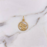 Dije Lady Justicia 2.4gr / 2.7cm / Oro Amarillo 18K $