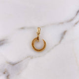 Dije Clavo 2.6gr / 2.6cm / Circones Blancos Oro Amarillo 18K $