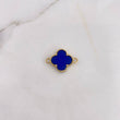 Herraje Trebol 2.35gr / 2.1cm / Azul Oro Amarillo Nac.Esp. 18K $