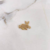 Herraje Conejo 2.15gr / 2.1cm / Circones Lilas Oro Amarillo 18K $