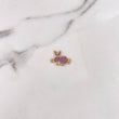 Herraje Conejo 2.15gr / 2.1cm / Circones Lilas Oro Amarillo 18K $