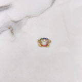 Herraje Rostro Oso 1.3gr / 1.8cm / Silueta Circones Colores Oro Amarillo 18K #