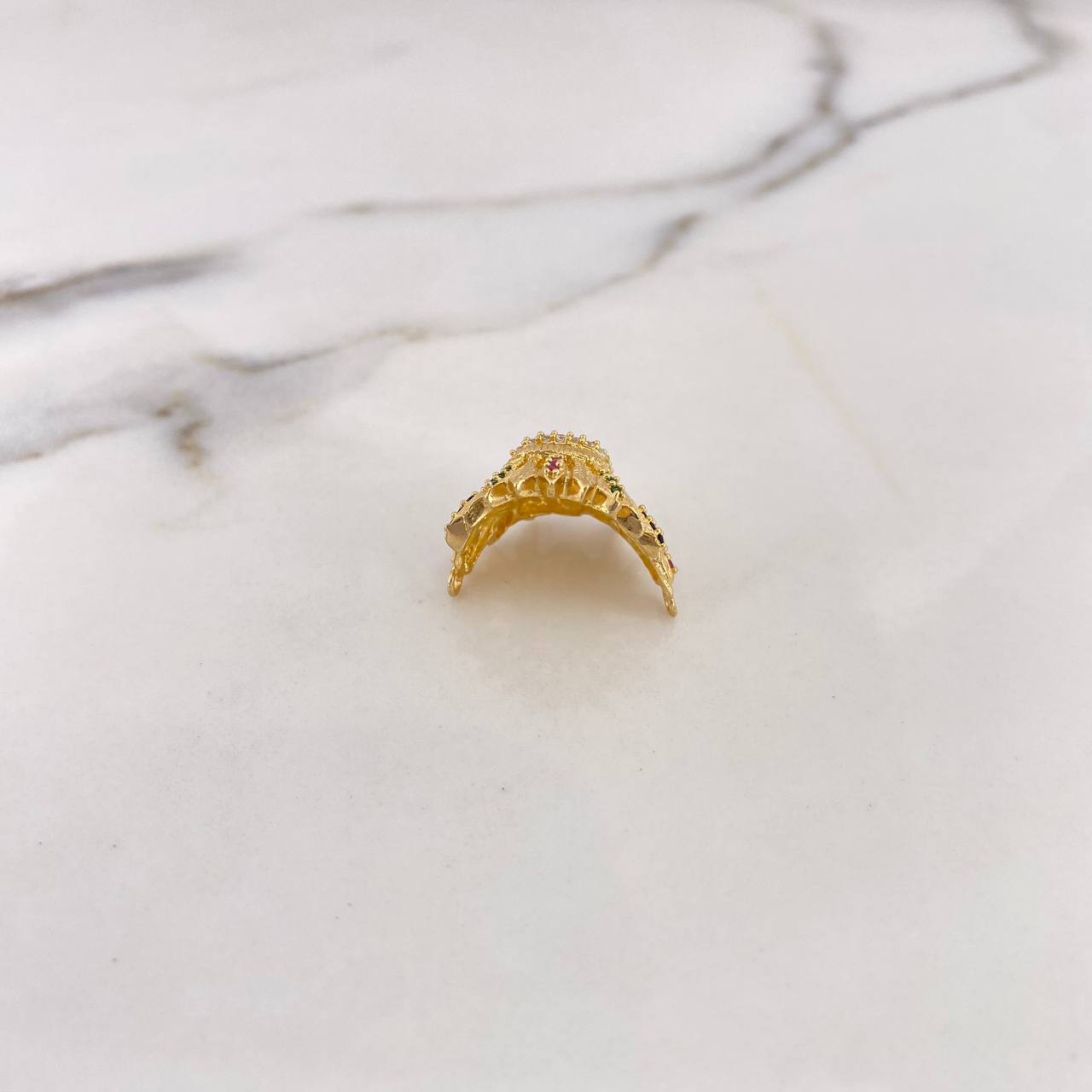 Herraje Rostro Indio 5.9gr / 2.2cm / Circones Colores Oro Amarillo 18K $