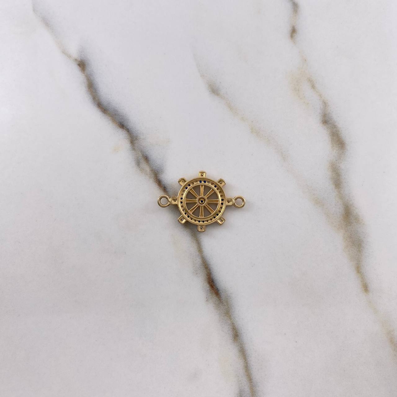 Herraje Timon 2.3gr / 2.6cm / Circones Blancos Azules Oro Amarillo 18K #
