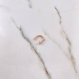 Herraje Clavo 0.9gr / 1.9cm / Circones Blancos Oro Rosa 18K $
