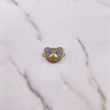Herraje Rostro Oso 4.3gr / 2.7cm / Circones Azules Oro Amarillo 18K $