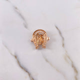 Herraje Herradura Caballo 8.1gr / 2.7cm / Circones Blancos Dos Oros Blanco Rosa 18K $