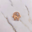 Herraje Herradura Caballo 8.1gr / 2.7cm / Circones Blancos Dos Oros Blanco Rosa 18K $