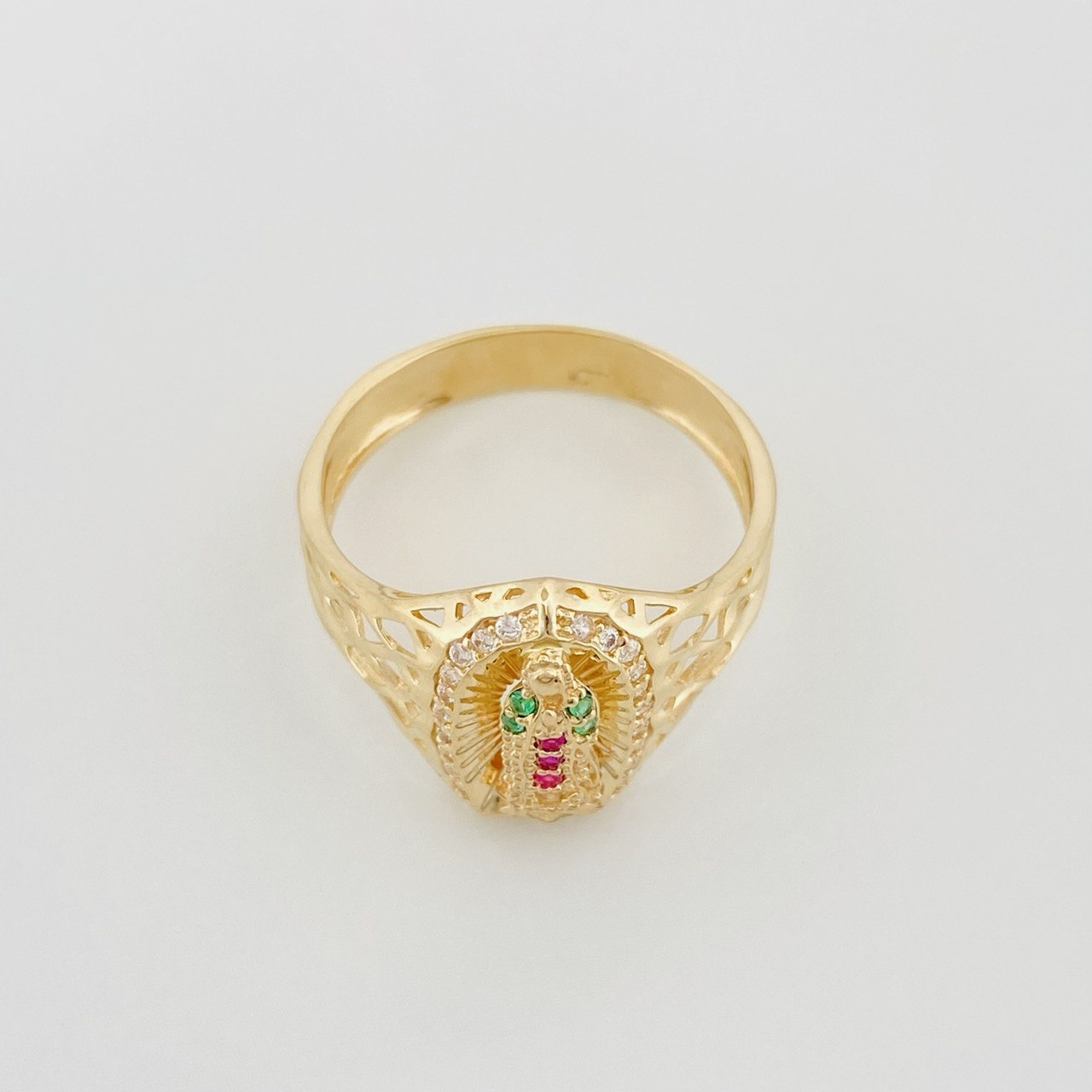 Anillo Virgen Guadalupe 3 g / T7 1/4 Oro Amarillo 18K