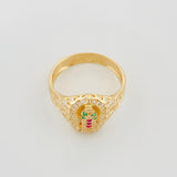 Anillo Virgen Guadalupe 3 g / T7 1/4 Oro Amarillo 18K