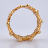 Anillo Doble Corona 7.55gr / T6 1/2 / cm / Oro Amarillo 18K &