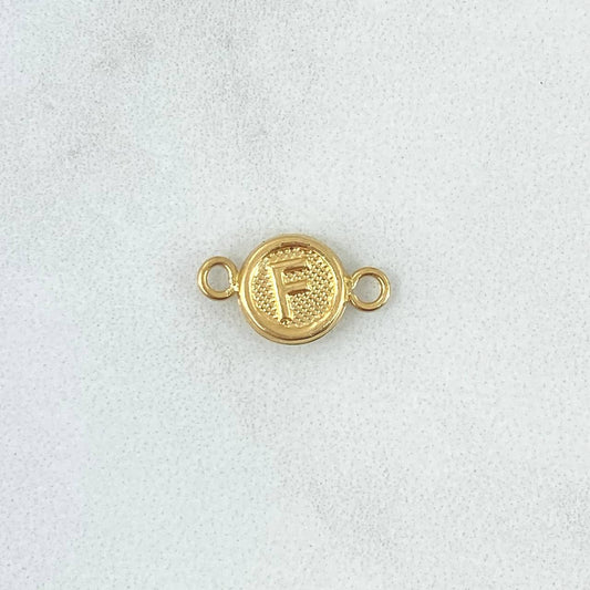 Herraje Letra F 0.55gr / 1cm / Oro Amarillo 18K
