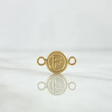 Herraje Letra F 0.6gr / 1cm / Oro Amarillo 18K