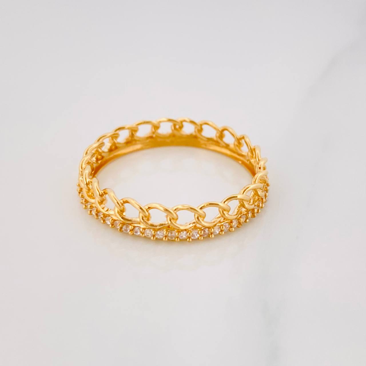 Anillo Churumbela Cubano 2.45g / T9 Oro Amarillo 18K