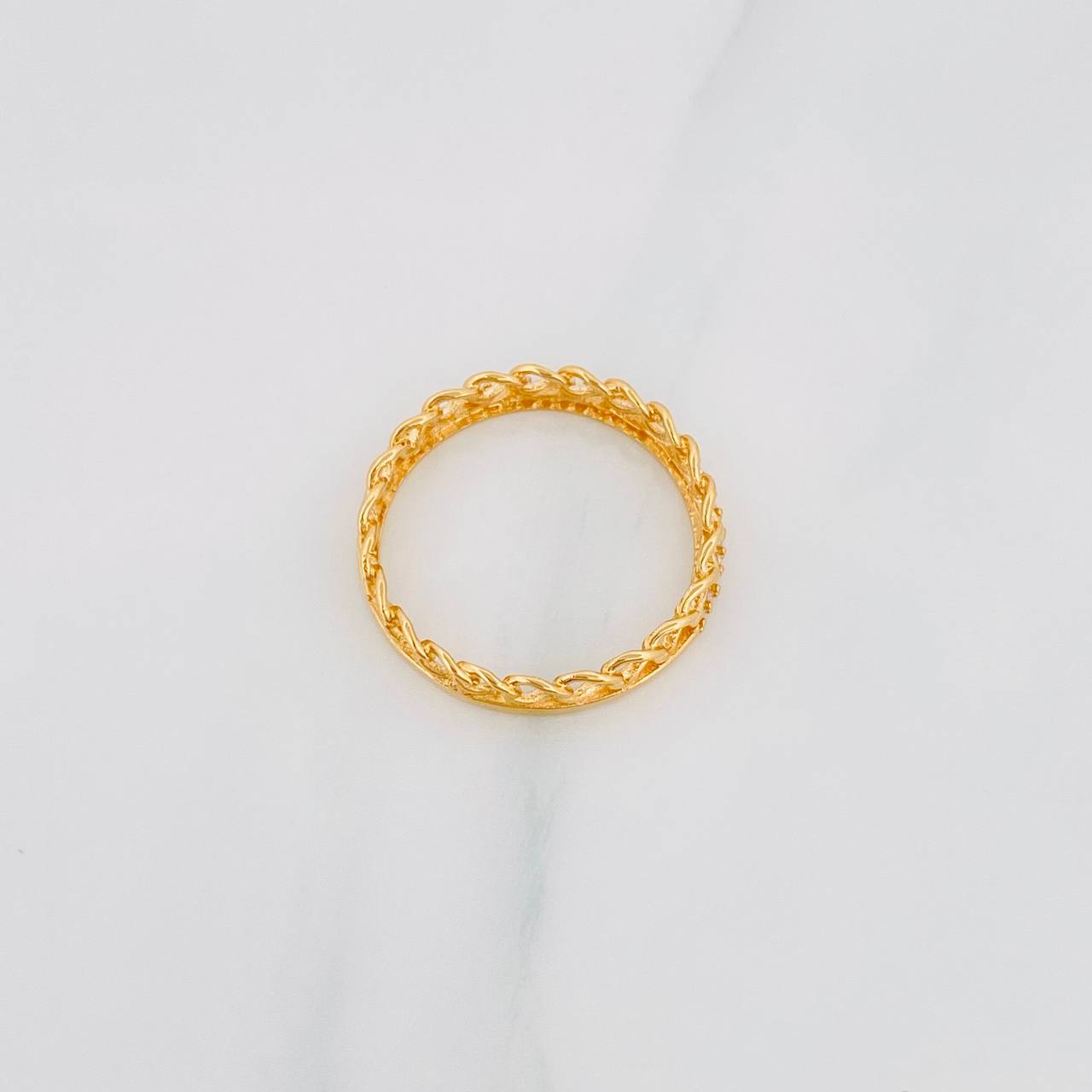 Anillo Churumbela Cubano 2.45g / T9 Oro Amarillo 18K