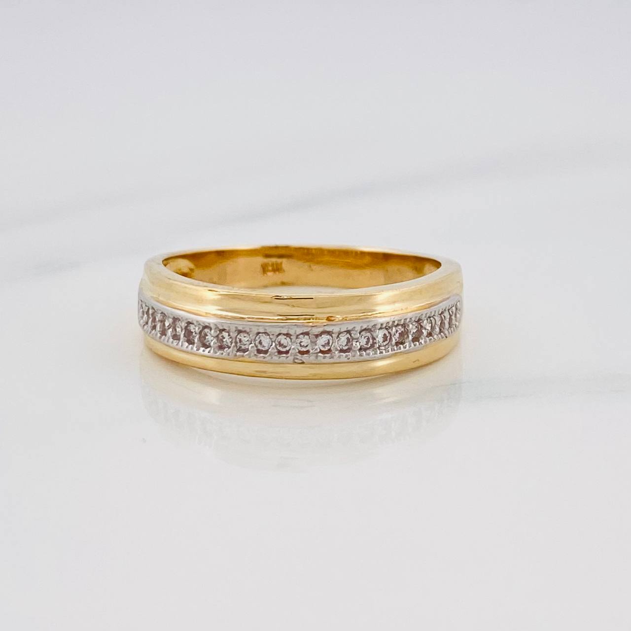 Anillo Argolla Churumbela 3.45g / T7 Oro Amarillo 18K