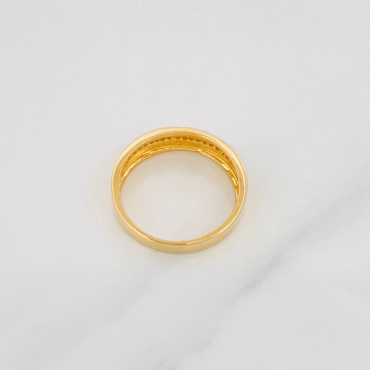 Anillo Argolla Churumbela 3.45g / T7 Oro Amarillo 18K
