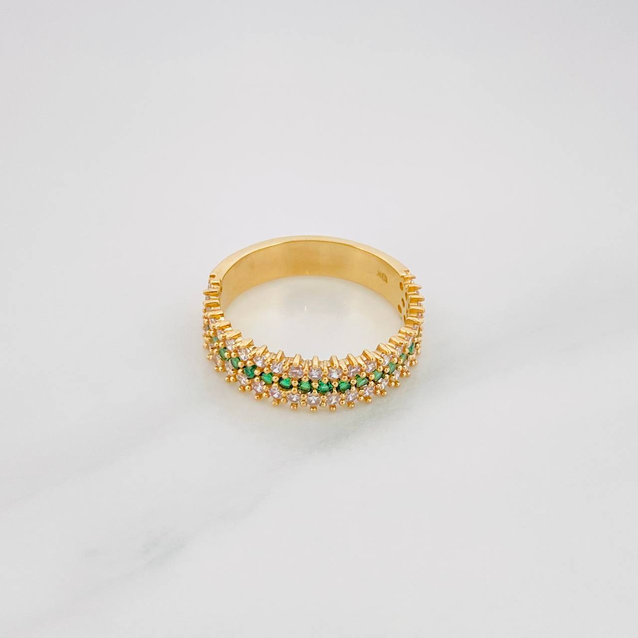 Anillo Churumbela Carril Tupido 3.75g / T6 3/4 Oro Amarillo 18K