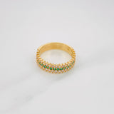 Anillo Churumbela Carril Tupido 3.75g / T6 3/4 Oro Amarillo 18K