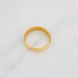 Anillo Churumbela Carril Tupido 3.75g / T6 3/4 Oro Amarillo 18K