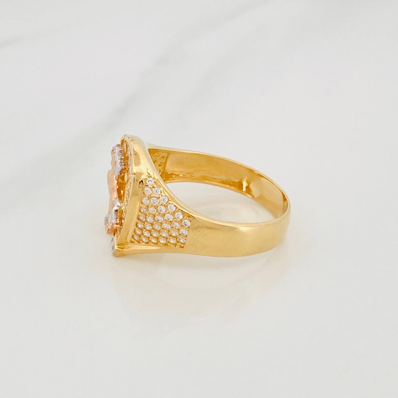 Anillo Herradura Caballo 6.5g / T10 Tres Oros 18K