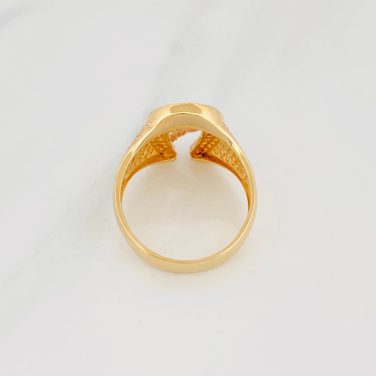 Anillo Herradura Caballo 6.5g / T10 Tres Oros 18K