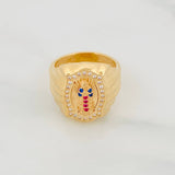 Anillo Virgen de Guadalupe 6.25g / T5 1/2 Oro Amarillo 18K