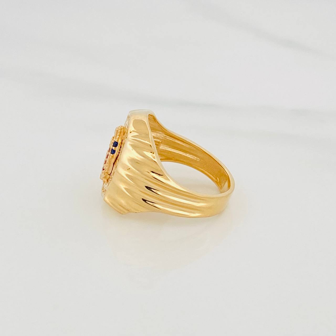 Anillo Virgen de Guadalupe 6.25g / T5 1/2 Oro Amarillo 18K