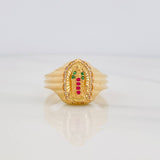 Anillo Virgen Guadalupe 4.45g / T7 3/4 Oro Amarillo 18K