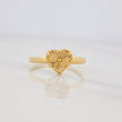 Anillo Corazon Diamantado 1g / T6 1/4 Oro Amarillo 18K