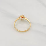 Anillo Flor 1.9g / T7 1/2 Oro Amarillo 18K