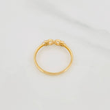 Anillo Moño 1.45g / T7 1/2 Oro Amarillo 18K