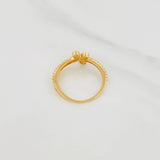 Anillo Flor Churumbela 2.15g / T6 1/2 Oro Amarillo 18K
