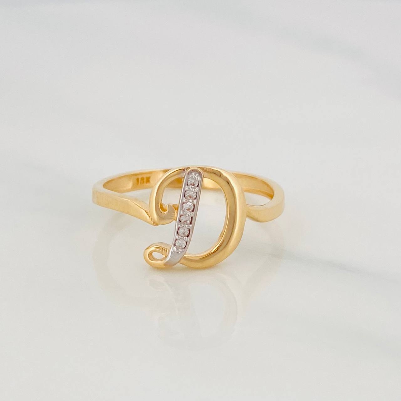 Anillo D 1.85g / T6 1/2 Oro Amarillo 18K