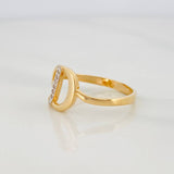 Anillo D 1.85g / T6 1/2 Oro Amarillo 18K