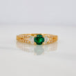 Anillo Solitario Churumbela 2.65g / T7 Oro Amarillo 18K