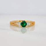 Anillo Solitario Churumbela 2.65g / T7 Oro Amarillo 18K