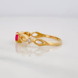 Anillo Corazon Infinito 2.1g / T6 1/4 Oro Amarillo 18K